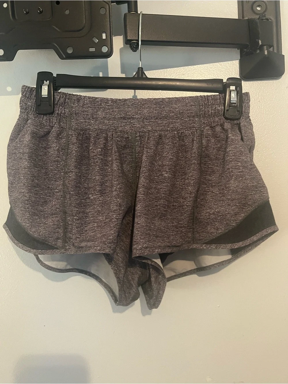 lululemon athletica Heathered Charcoal Athletic Shorts
